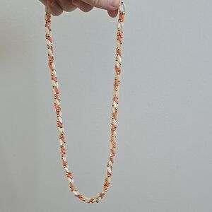 Orange and Cream Necklace